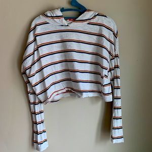 Rainbow cropped hoodie
